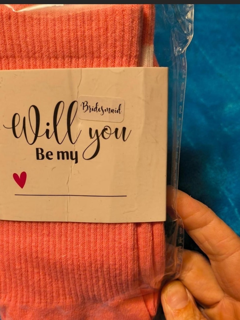 Pink Bridesmaid Proposal Non-Slip Slipper Grip Socks NWT
